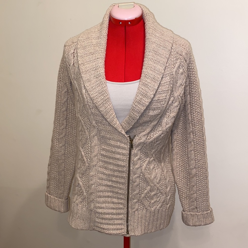 Half zip cardigan